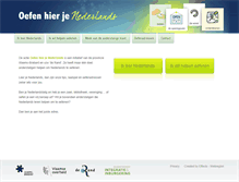 Tablet Screenshot of oefenhierjenederlands.be